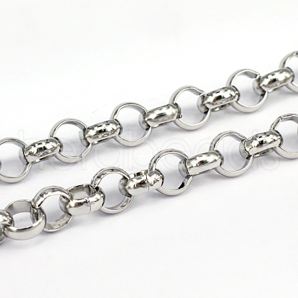 304 Stainless Steel Rolo Chains CHS-L001-28-8mm-1