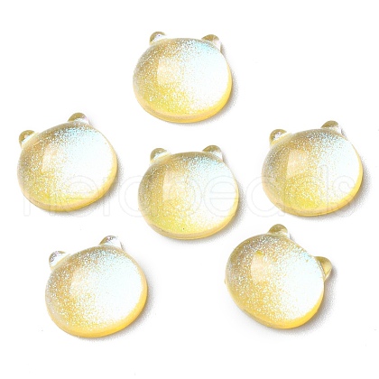 Translucent Resin Cabochons RESI-B016-02C-1