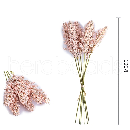 6pcs Lavender Plastic Simulation Artificial Flower PW-WG14912-07-1