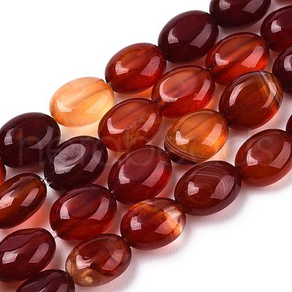 Natural Carnelian Beads Strands G-S357-B09-1