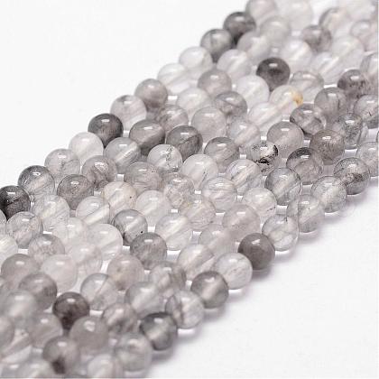 Natural Cloudy Quartz Beads Strands G-D840-69-4mm-1