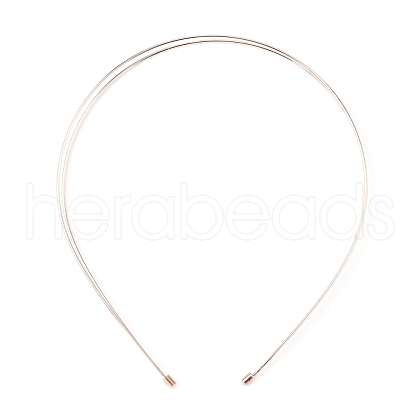 Alloy Double Hair Band Findings AJEW-WH0304-25A-RG-1