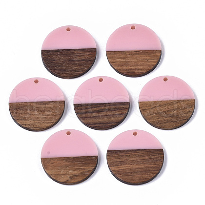 Resin & Wood Pendants RESI-S358-02B-28-1