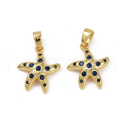 Brass Micro Pave Cubic Zirconia Pendants KK-C093-17A-G02-1