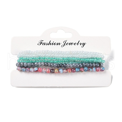 Bohemian Glass Beaded Stretch Bracelet Sets QN1212-1-1
