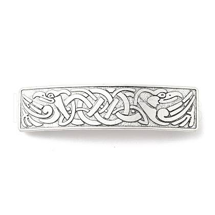 Viking Knot Alloy Retro Hair Barrettes AJEW-K048-03AS-1