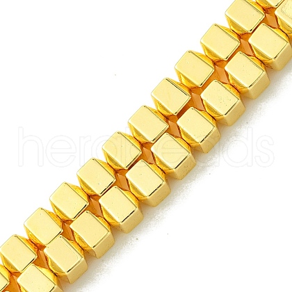 Electroplated Synthetic Non-Magnetic Hematite Beads Strands G-H020-I01-02-1