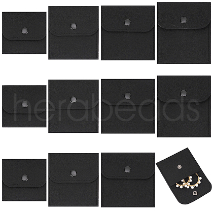   12Pcs 4 Style Felt Jewelry Storage Bags ABAG-PH0001-35-1