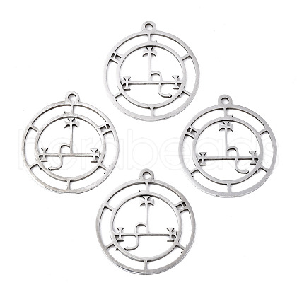 Non-Tarnish 201 Stainless Steel Sigil of Lilith Pendants STAS-S120-001-1