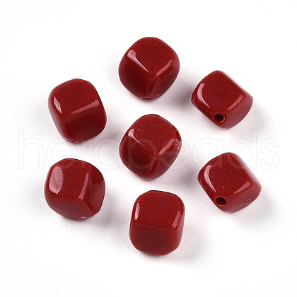 Opaque Acrylic Beads SACR-T017-36A-1