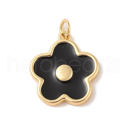 Rack Plating Brass Enamel Pendants KK-Z047-02B-RS-1