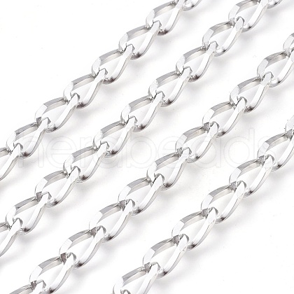 Tarnish Resistant 304 Stainless Steel Curb Chains CHS-P010-02P-1