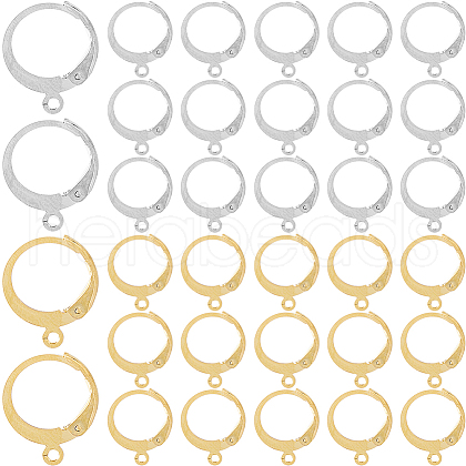 SOFPLATE 2 Colors 304 Stainless Steel Leverback Earring Findings STAS-SP0001-09A-1