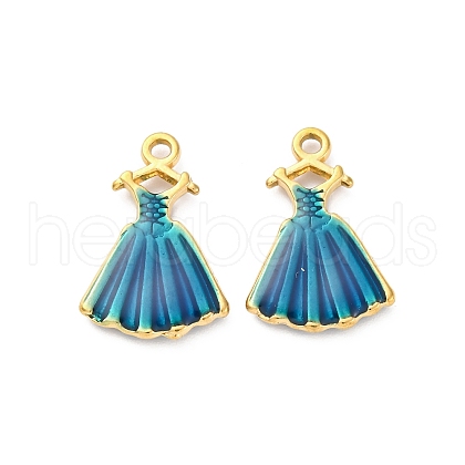 304 Stainless Steel Enamel Pendants STAS-B085-36G-1