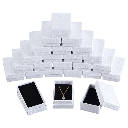  Texture Paper Necklace Gift Boxes OBOX-NB0001-08A-1