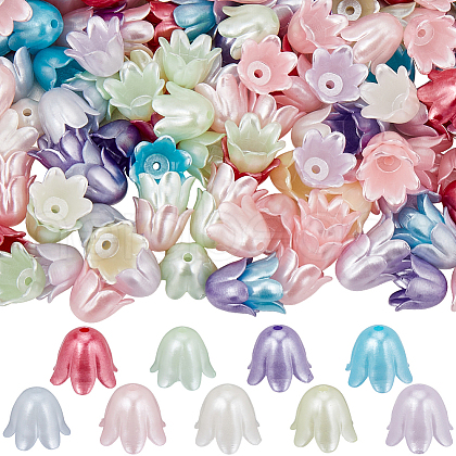 SUNNYCLUE 500Pcs Spray Paint ABS Plastic Imitation Pearl Beads TACR-SC0001-33-1