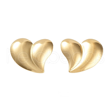 304 Stainless Steel Stud Earrings EJEW-P245-14G-1