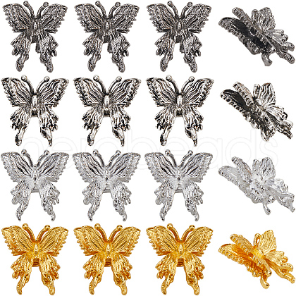 SUNNYCLUE 40Pcs 4 Colors Alloy Beads FIND-SC0011-90B-1