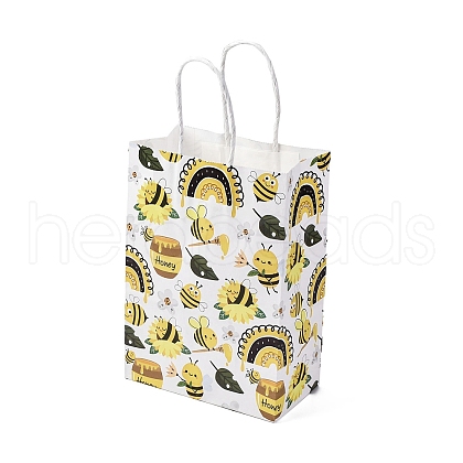 Bees Theme Rectangle Paper Bags CARB-F012-02E-1