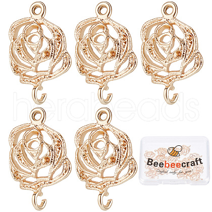 Beebeecraft Brass Connector Charms KK-BBC0003-32-1