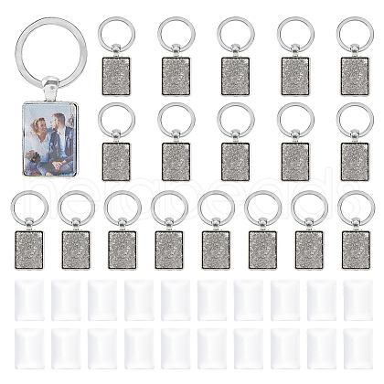 Rectangle Alloy Keychain KEYC-DC00007-1