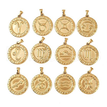 304 Stainless Steel Pendants STAS-C131-04G-1