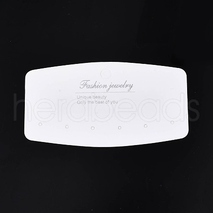 Rectangle Cardboard Jewelry Display Cards CDIS-N002-007-1