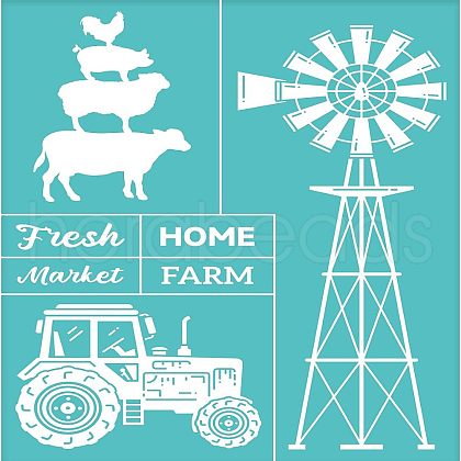 Self-Adhesive Silk Screen Printing Stencil DIY-WH0338-004-1