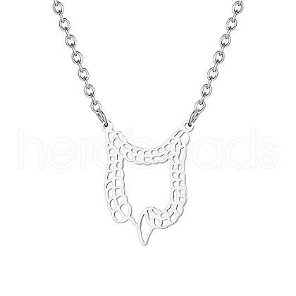 Non-Tarnish Stainless Steel Pendant Necklaces for Women RN1882-2-1