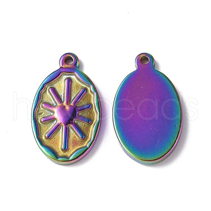 Ion Plating(IP) 304 Stainless Steel Pendants STAS-G278-07MC-1