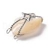 Natural White Shell Pendants SSHEL-C009-02P-3