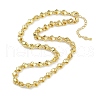 Rack Plating Brass Link Chain Necklaces for Women NJEW-K382-10G-1