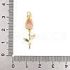 Brass Micro Pave Cubic Zirconia Pendants KK-P300-09A-G-3
