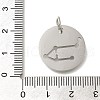 Anti-Tarnish 304 Stainless Steel Pendants STAS-M074-02C-P-3