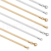 CHGCRAFT 304 Stainless Steel Snake Chain Necklaces NJEW-CA0001-02-1