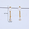 Elegant Brass Pave Clear Cubic Zirconia Stud Earrings WD5510-4