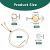 10Pcs 304 Stainless Steel Slider Cable Chain Slider Bracelet Makings DIY-DC00002-2