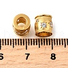 925 Sterling Silver Micro Pave Clear Cubic Zirconia Beads STER-F061-04B-G-2