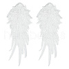 Wing Pattern Polyester Embroidered Lace Appliques DIY-WH0530-95-1