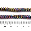 Electroplated Natural Lava Rock Beads Strands G-A256-E01-01J-4