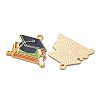 Graduation Season Alloy Enamel Pendants ENAM-V002-01G-KCG-2