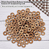 BENECREAT Undyed Wood Connectors Charms WOOD-BC0001-06-4