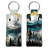Elastic Neoprene Keychains KEYC-WH0045-004-1