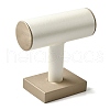 T Bar Imitation Leather Jewelry Bracelet Display Stands ODIS-K005-02-2