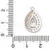 Brass Micro Pave Cubic Zirconia Pendants KK-F895-11P-3