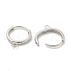 Brass Hoop Earring Findings KK-L211-021P-3