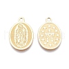 Ion Plating(IP) 304 Stainless Steel Charms STAS-L247-019G-2