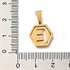 304 Stainless Steel Charms STAS-H227-01G-E-3