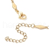 304 Stainless Steel Rhombus Link Chain Necklaces NJEW-JN05205-01-5