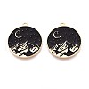 Eco-Friendly Alloy Enamel Pendants ENAM-Q437-038-NR-1